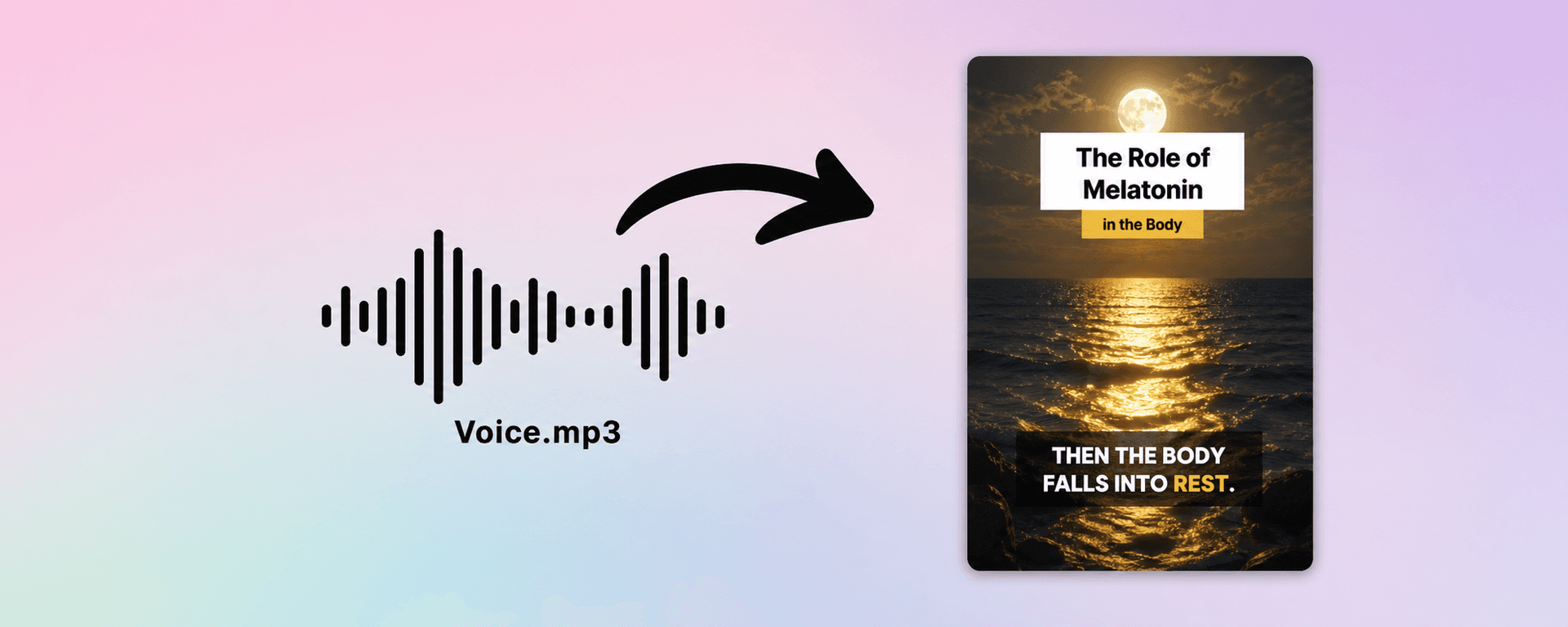 MP3 to Video preview